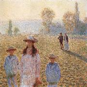 Claude Monet Landscape with Figures,Giverny painting